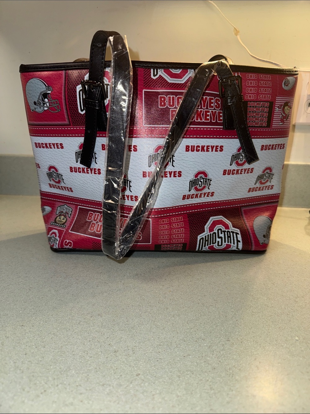 Buckeyes Red & White Tote Bag